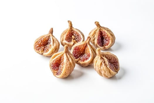 Dried Figs on White Background photo