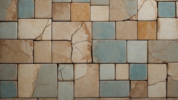 Cracked Tile Wall photo