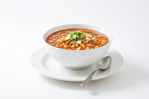 Bowl of Chicken and Vegetable Soup photo