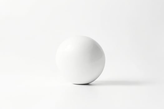 White Sphere on White Background photo