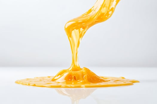 Close-up of a Yellow Liquid Splashing photo