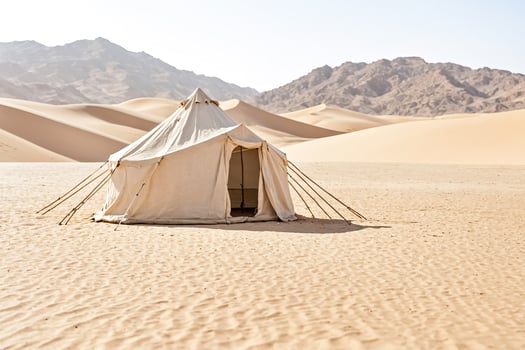 Tent in the Desert photo