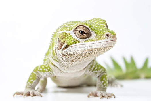 Close-up of a Green Anole Lizard photo