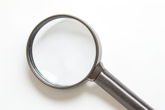 Magnifying Glass on White Background photo