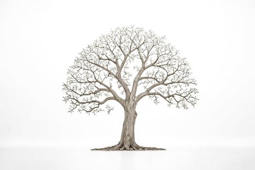 Tree with White Background photo