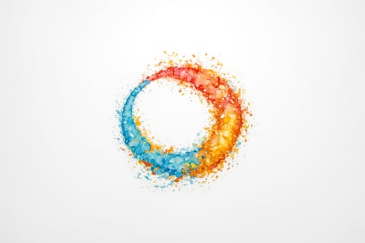 Abstract Watercolor Circle photo