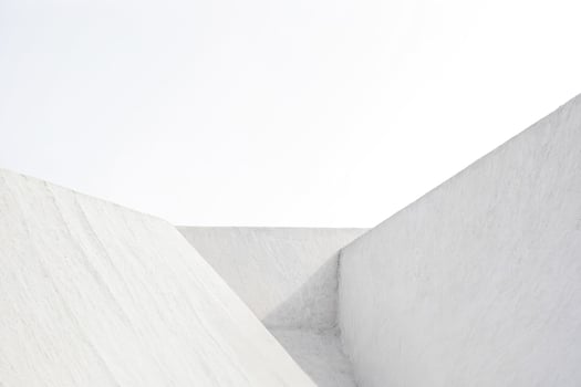 Abstract White Architectural Structure photo