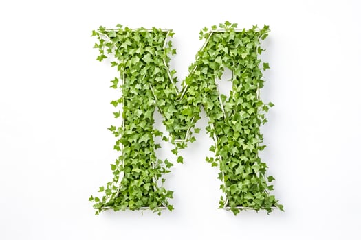 Green Ivy Letter M photo