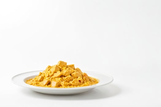 Chicken Curry in a White Bowl photo