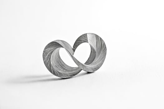 Infinity Symbol - Abstract Sculpture photo