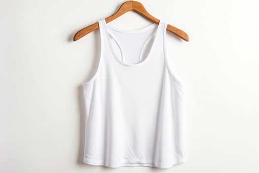 White Tank Top Mockup photo