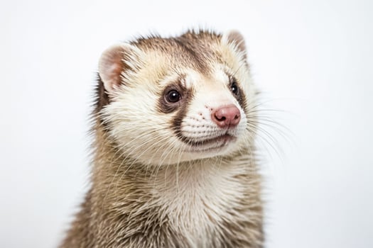 Close Up of a Ferret's Face photo
