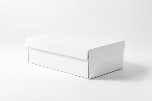 White box on white background photo