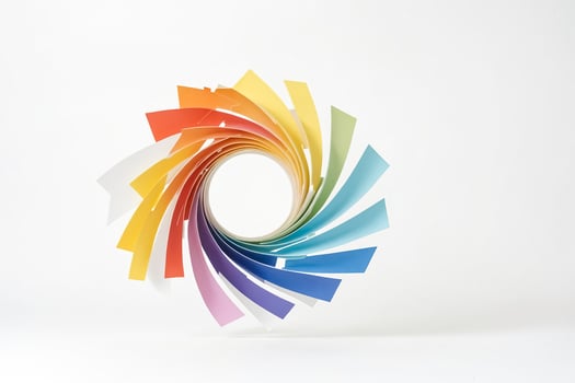 Abstract Rainbow Color Swirl photo