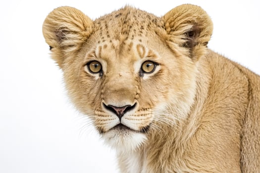 Close-up of a Lion Cub's Face photo