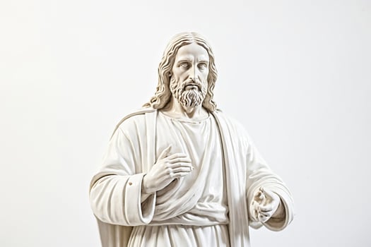 White Statue of Jesus Christ photo