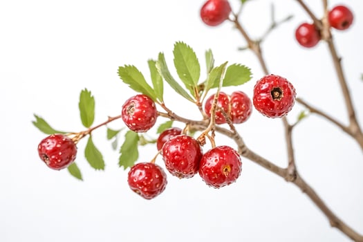 Close-up of Red Berries on a Branch photo