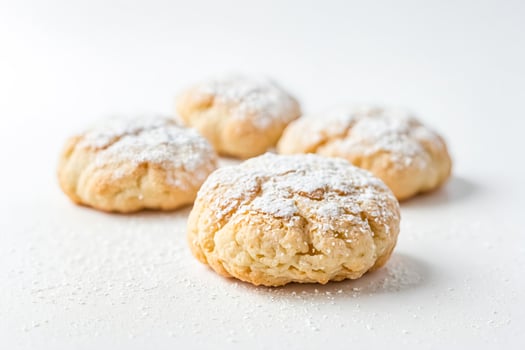 Close-up of Powdered Sugar Cookies photo