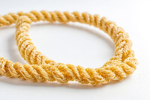 Close-up of a Twisted Noodle Snack photo