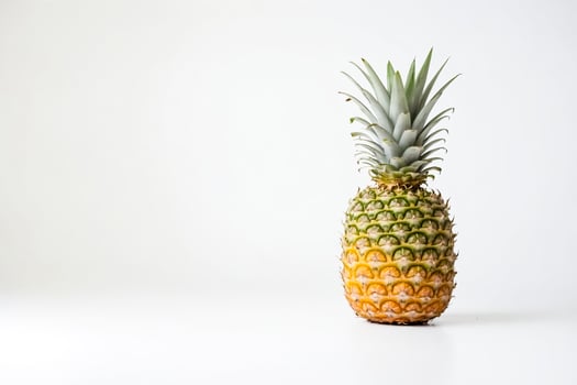 Pineapple on White Background photo