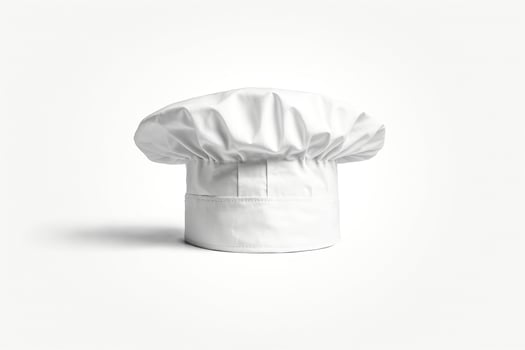 White Chef Hat Isolated on White Background photo