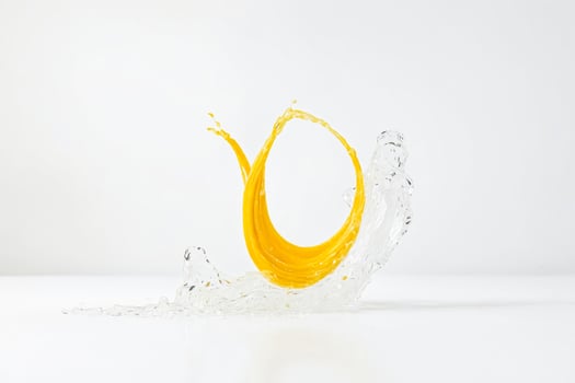 Yellow Liquid Splash photo