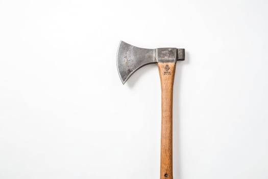 Handcrafted Axe with Wooden Handle photo