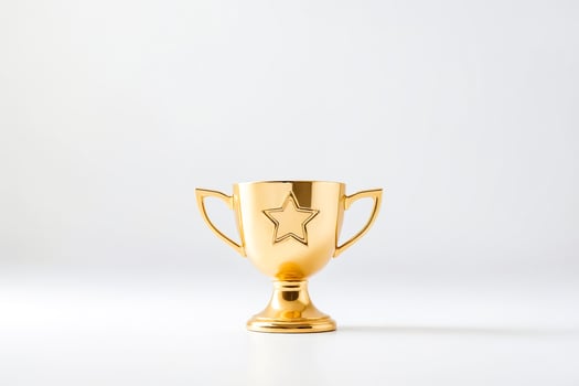 Gold Trophy with Star photo