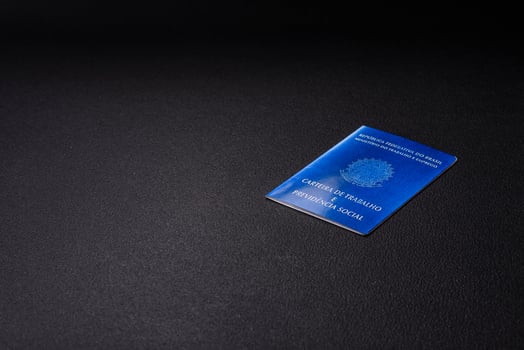 Physical paper international passport of a Brazilian citizen photo