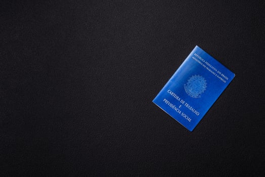 Physical paper international passport of a Brazilian citizen photo