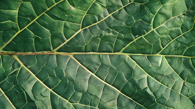 Green leaf texture surface background close up photo