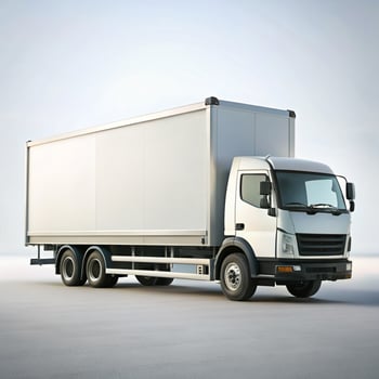 truck box mockup photo