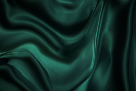 Emerald Green Silk Fabric Texture, Elegant Background and Pattern photo