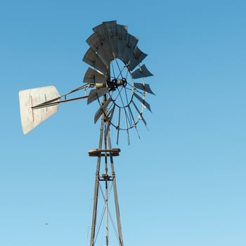 a lonely windmill photo