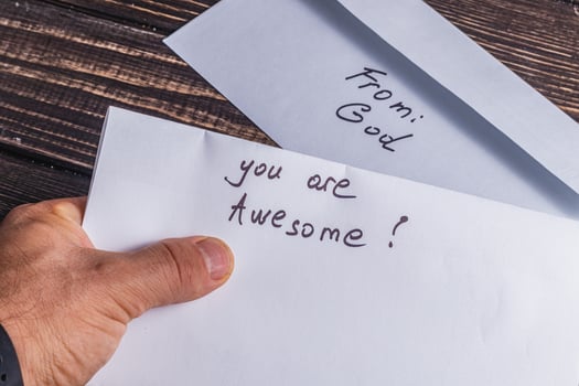 Spiritual message in the mail Photo