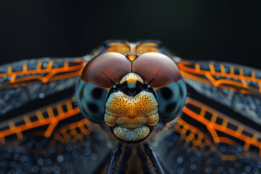Dragonfly's Face Close Up Macro Photography photo