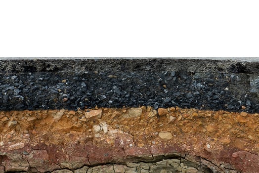The curb erosion from storms. photo