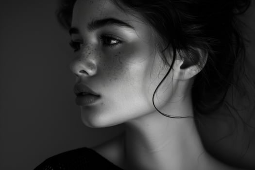 Elegant and Radiant Woman. Captivating Beauty in Graceful Poses and Stylish Fashion photo