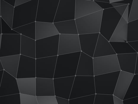 Futuristic, High Tech, dark background, with network lines conveying a connectivity concept. photo