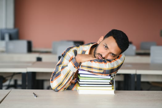 Handsome and young indian Male college student. photo