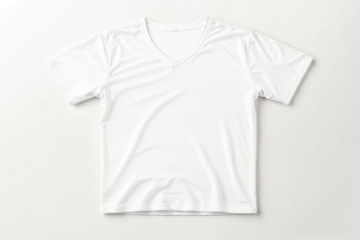 Blank white v-neck t-shirt photo