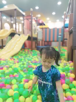 Positive activities for children playing in an indoor area filled with toy facilities and a place where they can find unlimited creativity photo