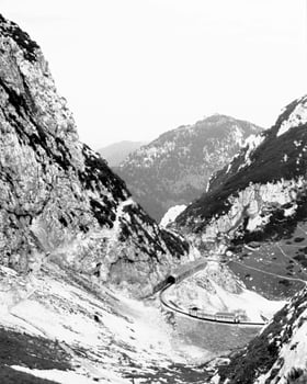 Landscape background. Black and white photo of beautiful nature