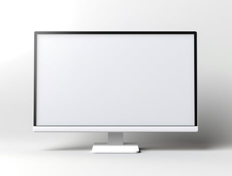 Blank computer display with luxury background for mockup generate photo