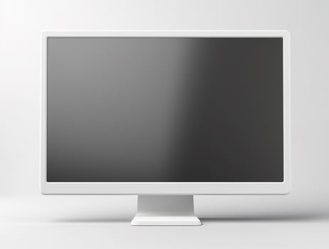 Blank computer display with luxury background for mockup generate photo
