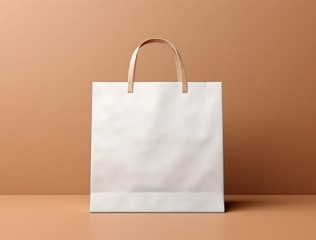 Blank 3d Sopping bag branding for mockup design photo