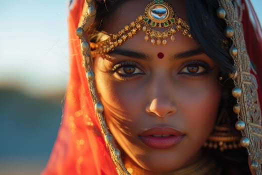 Mesmerizing Beauty indian woman. Generate Ai photo