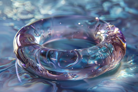 Highspeed photography captures a crownlike splash of water with crystal clarity photo