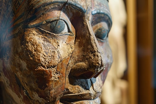 Detailed Ancient mummy portrait. Generate Ai photo