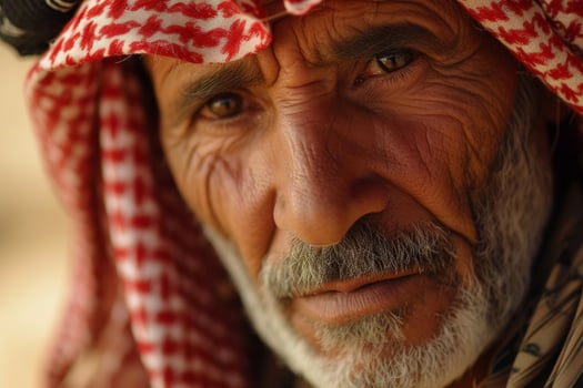 Traditional Bedouin man. Generate Ai photo